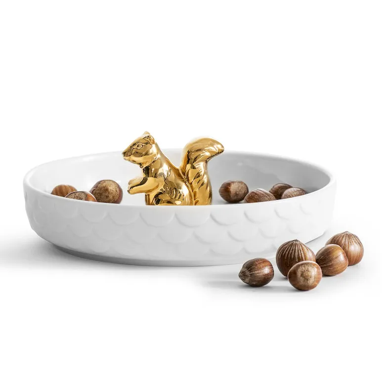 Ekorn serveringsfat, gull Sagaform