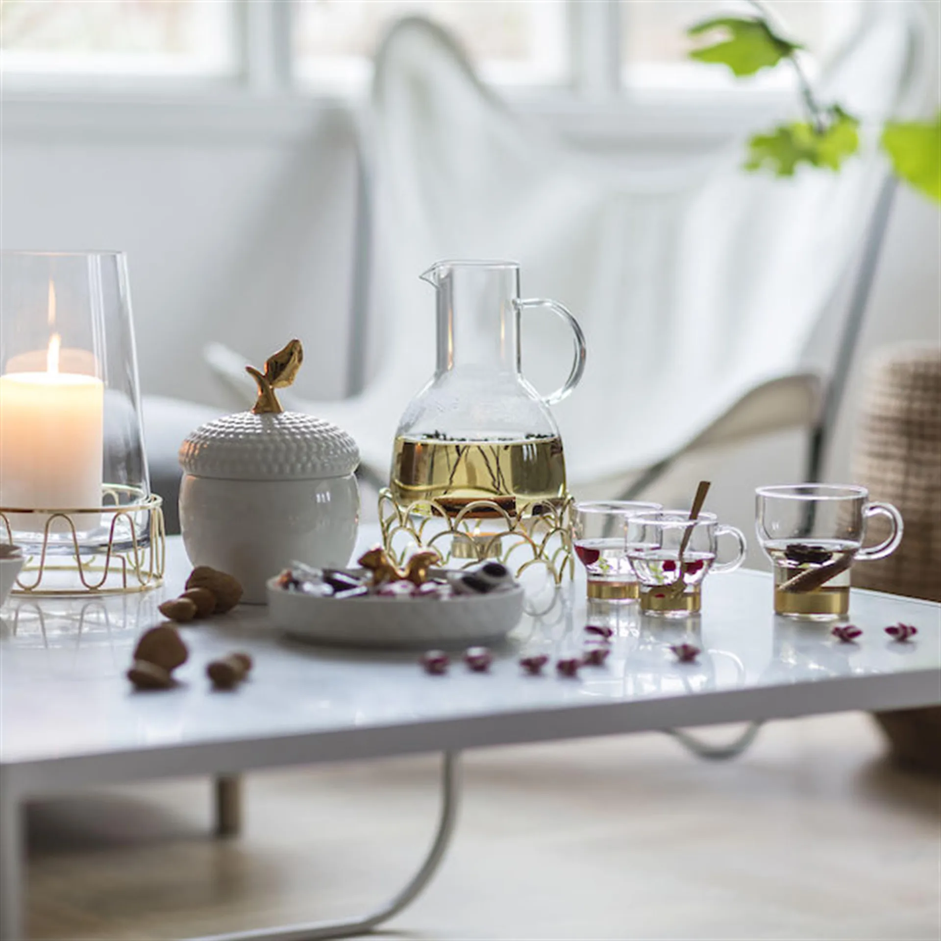 Ekorn serveringsfat, gull Sagaform