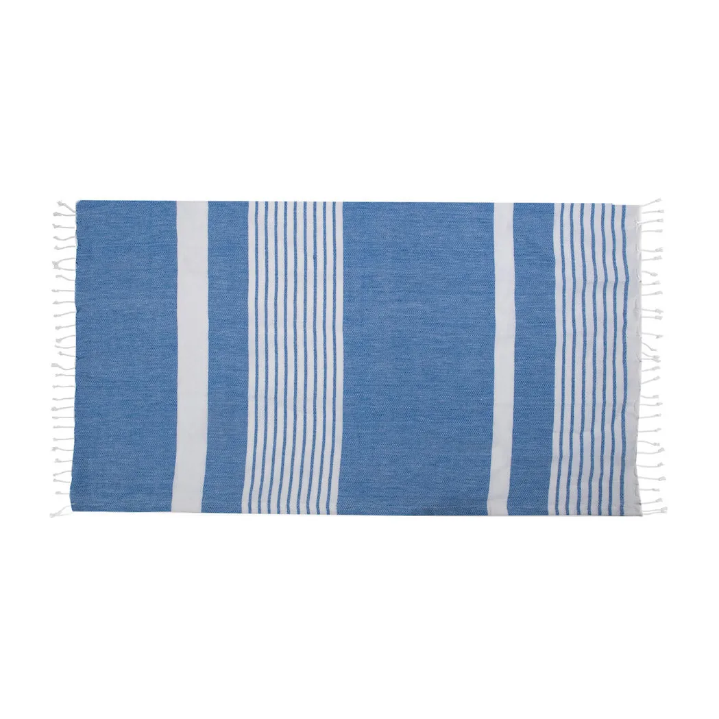 Ella Hamam badehåndkle 145 x 250 cm, Blå Sagaform