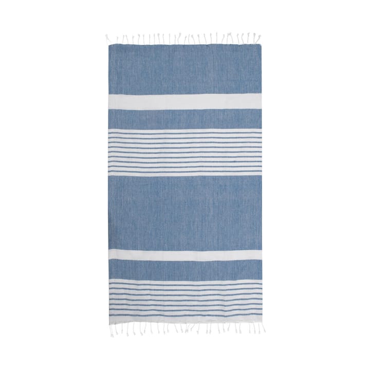 Ella hamam stripete badehåndkle 145x250 cm - Blå - Sagaform