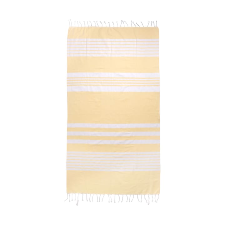 Ella hamam stripete badehåndkle 145x250 cm - Gul - Sagaform