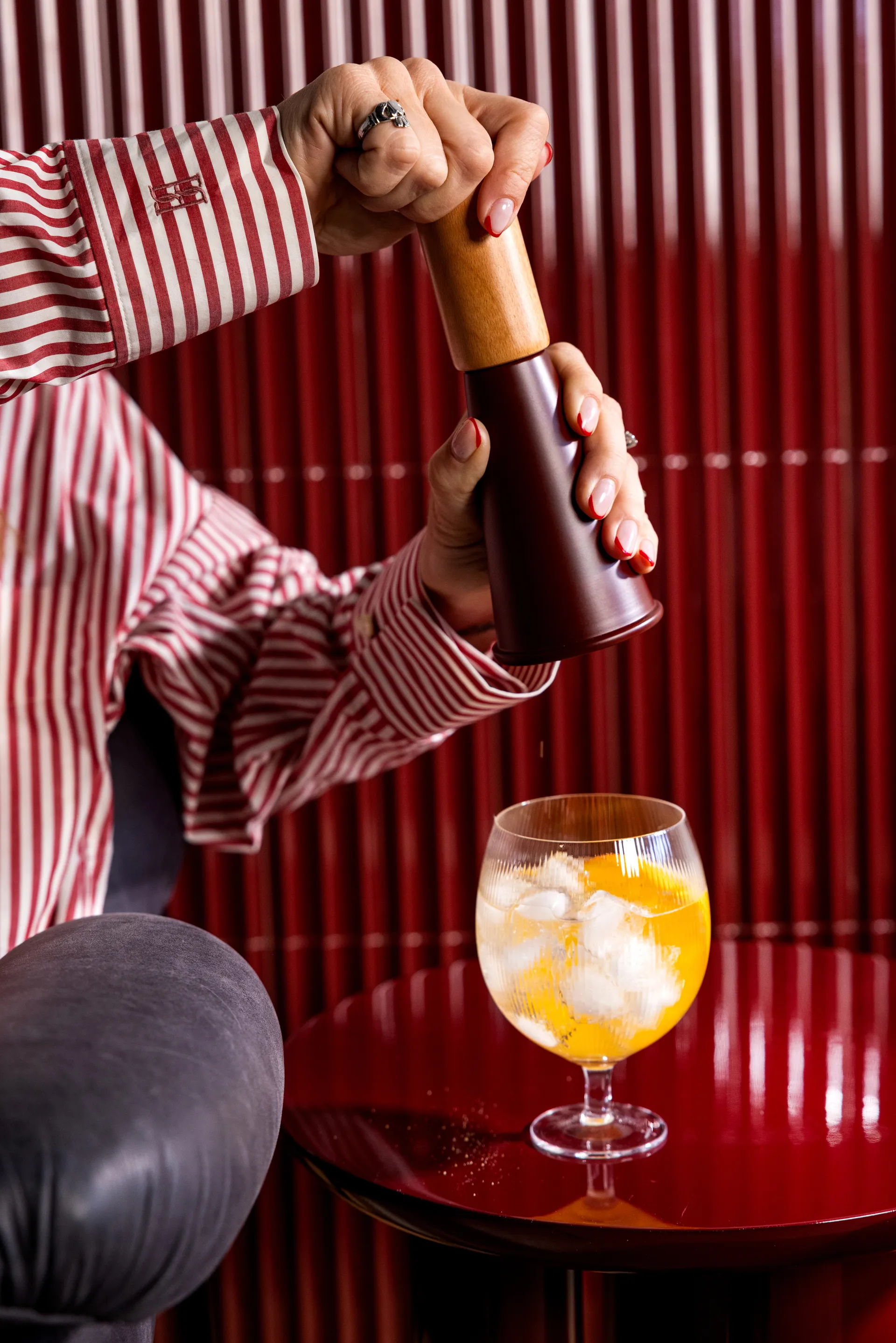 Gurken salt- og pepperkvern medium 20,5 cm, Rød-brun Sagaform