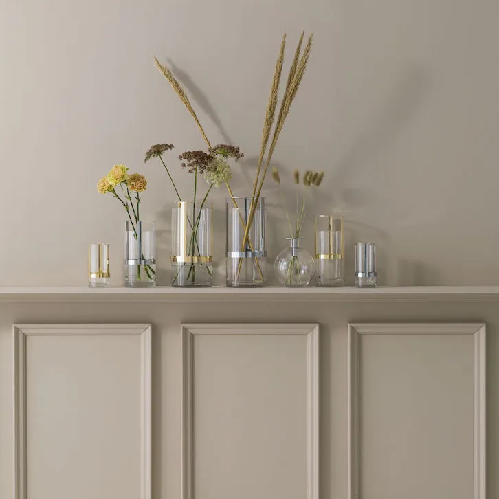 Hold vase stor, Sølv Sagaform