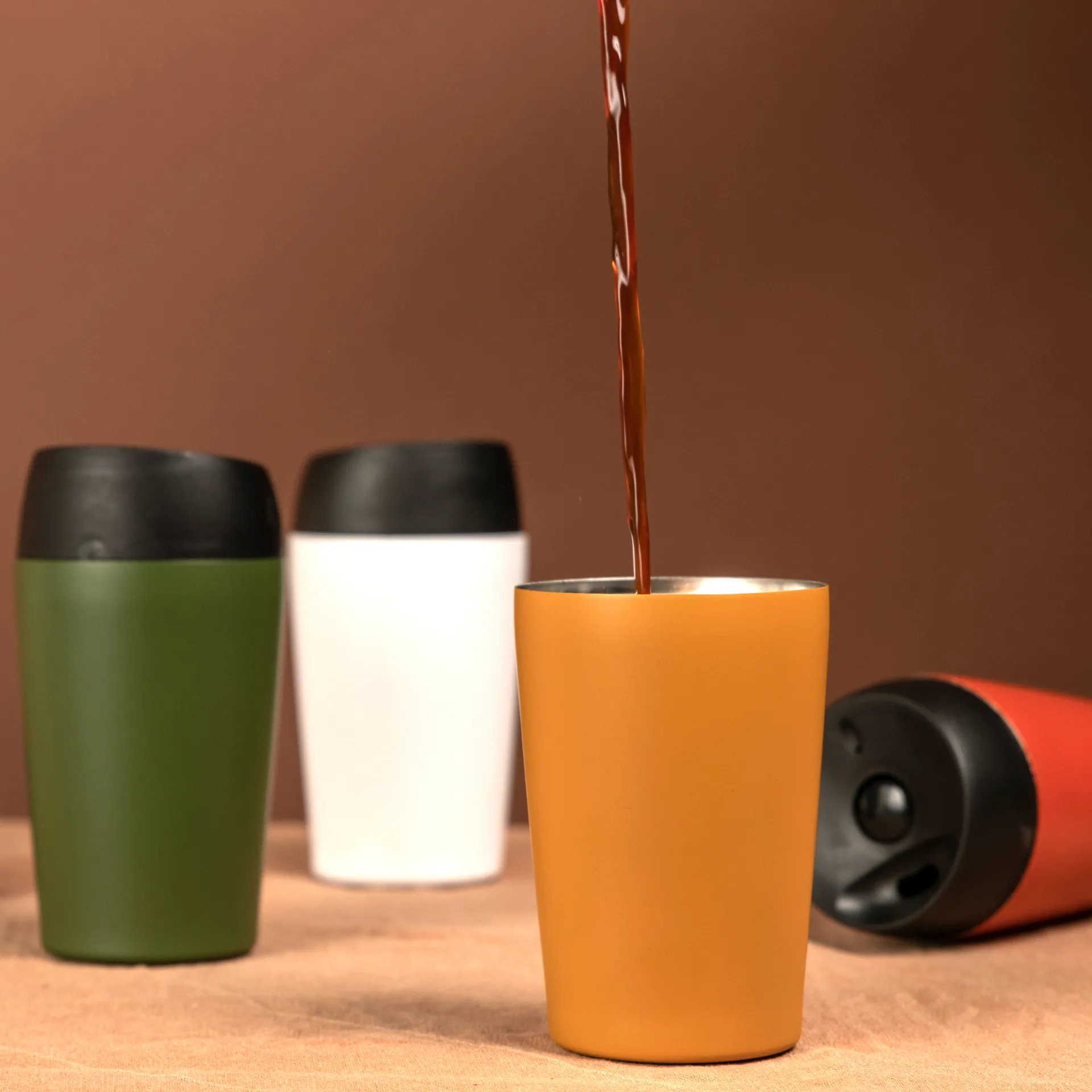 Loke bilkopp 24 cl, Gul Sagaform