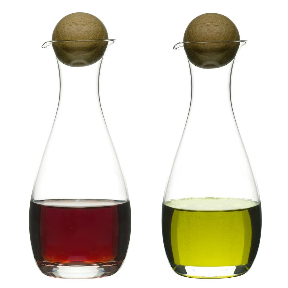Sagaform - Nature olje- og balsamicoflaske med eikekork 2 stk