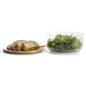 Nature salatskål med bambuslokk - Ø21 cm - Sagaform