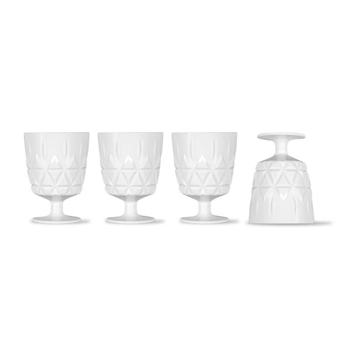 Picknick glass 4-pakn. - Hvit - Sagaform