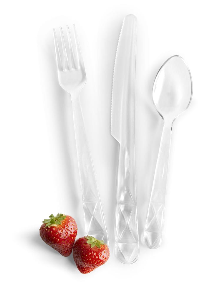 Piknik Juni bestikksett 12 deler, Transparent Sagaform