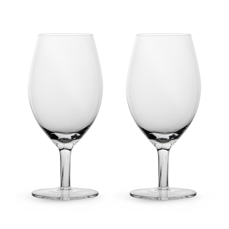 Sagaform Saga drikkeglass 2-pakning Klar | Skandinavisk Design | Vannglass | Gjennomsiktig