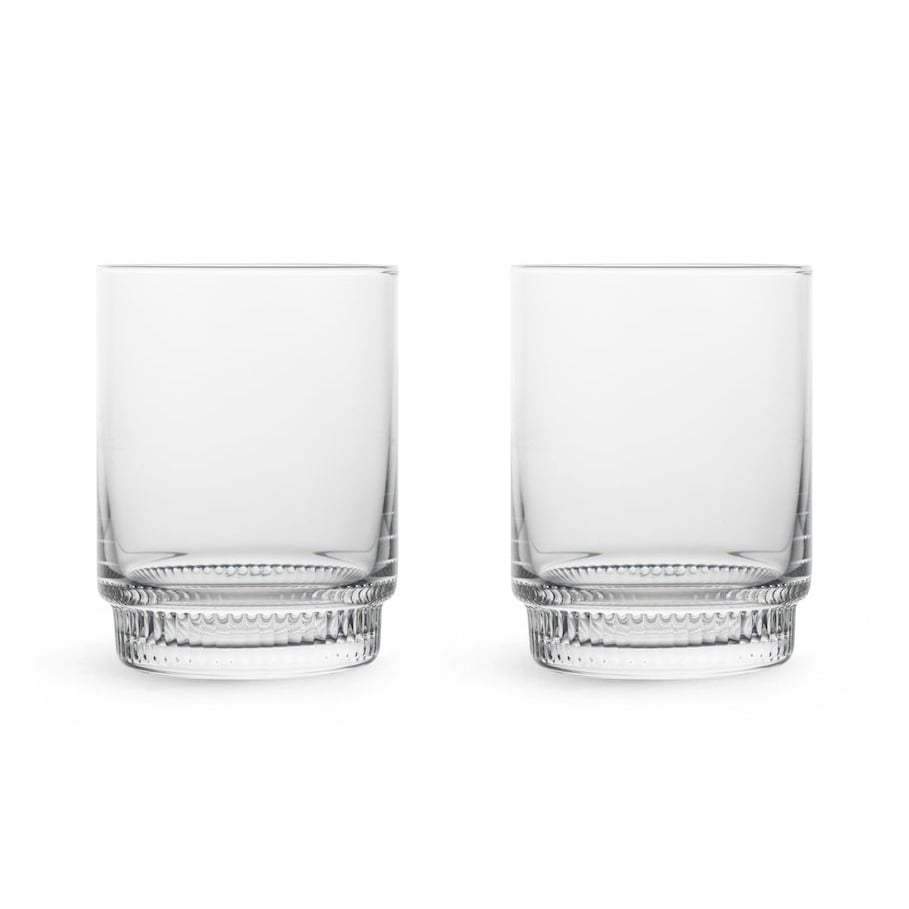 Sagaform Saga tumbler 2-pakning Klar | Skandinavisk Design | Vannglass | Gjennomsiktig
