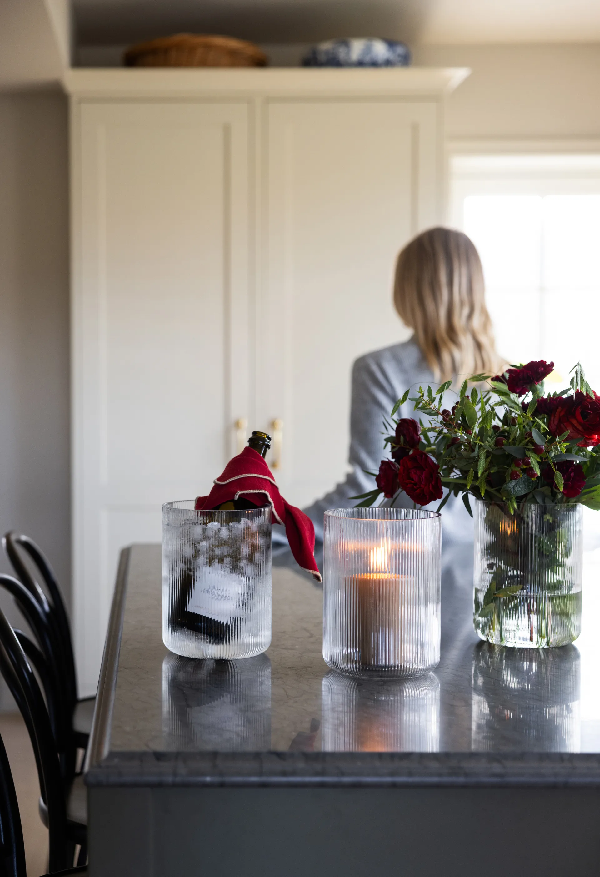 Sagaform Blanka vase/vinkjøler Ø15x20 cm, Klar Sagaform