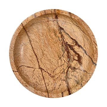 Sten bolle stor Ø28 cm - Brun skogsmarmor - Sagaform