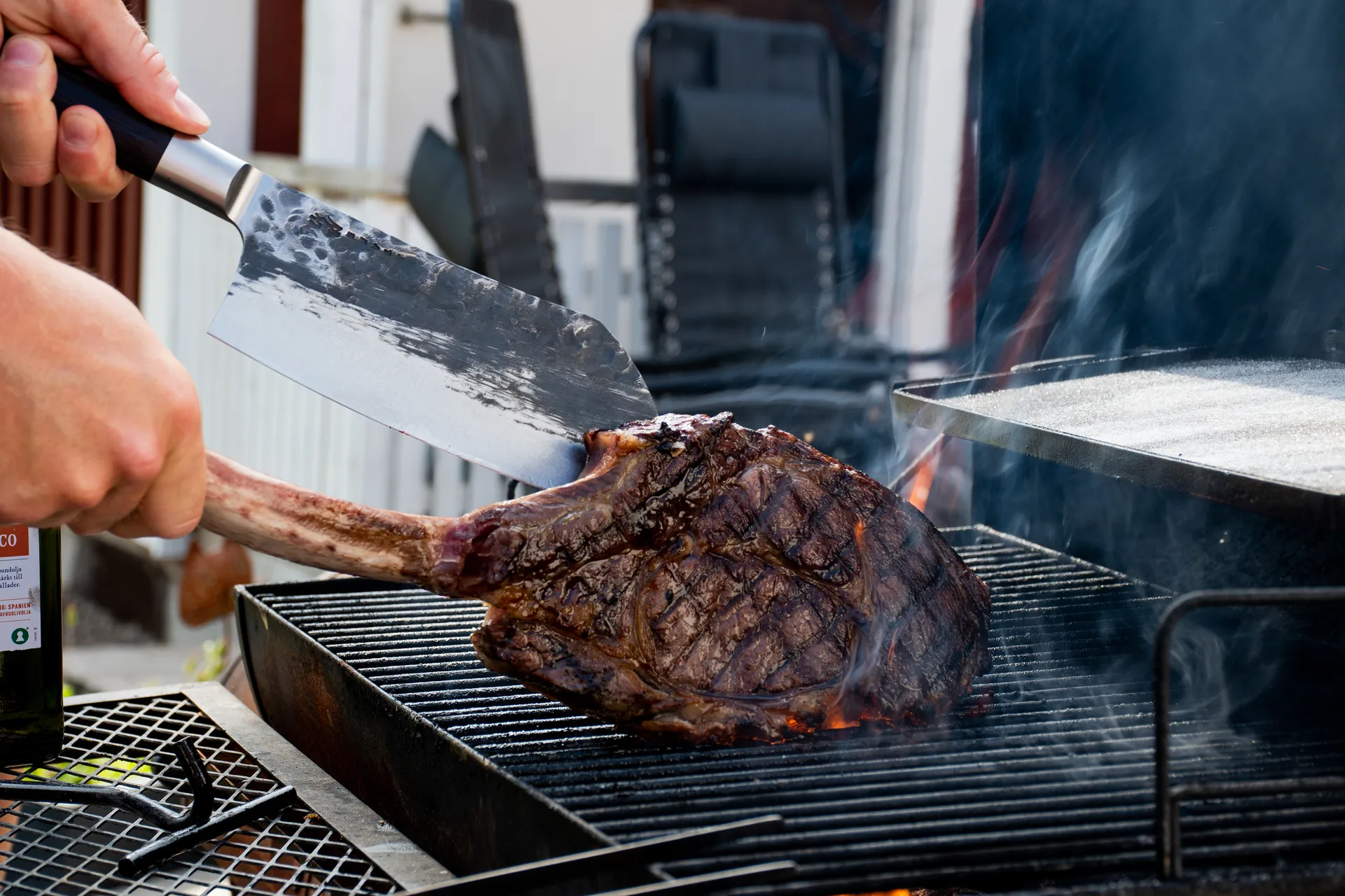 Kuro mori med saia/etui, 19,5 cm Satake