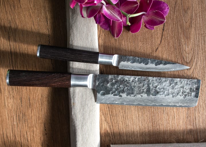 Kuro Nakiri 18 cm med Petty 11 cm, 2 deler Satake