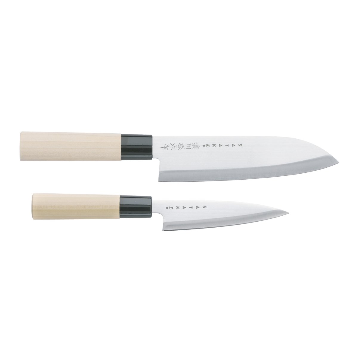 Satake Houcho knivsett petty & santoku 2 deler | Skandinavisk Design | Knivsett | Beige