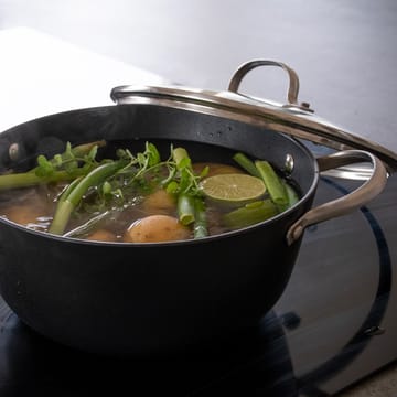 Satake kasserolle sauté med glasslokk 2-deler - 4 l - Satake