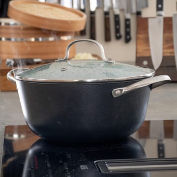 Satake kasserolle sauté med glasslokk 2-deler - 4 l - Satake