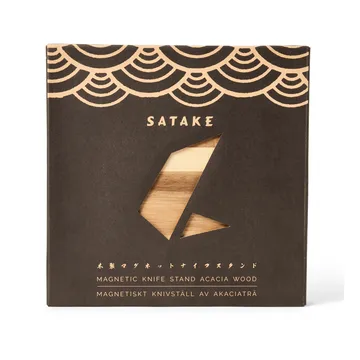 Satake knivstativ - Akasie, 19x25x24 cm - Satake