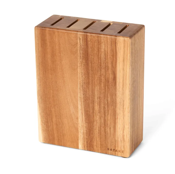 Satake knivstativ - Akasie, 5 kniver, 22,8x18x8 cm - Satake