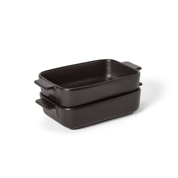 Satake ovnsform porselen svart 2-pk - 19 cm - Satake