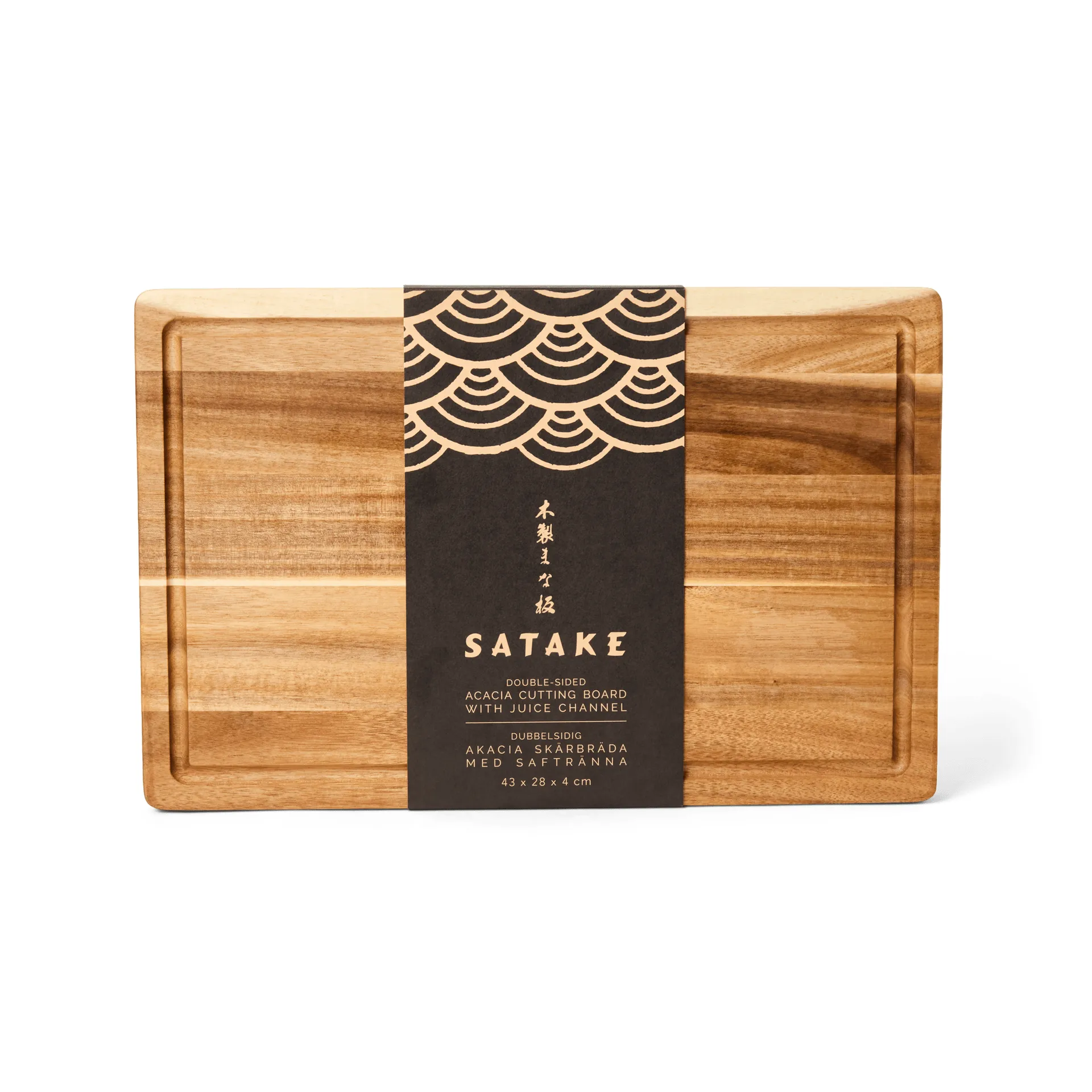 Satake skjærefjøl, Akasie, oljet, 43,2x27,9x3,8 cm Satake