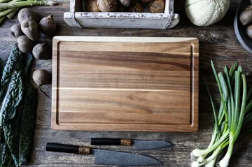 Satake skjærefjøl - Akasie, oljet, 43,2x27,9x3,8 cm - Satake