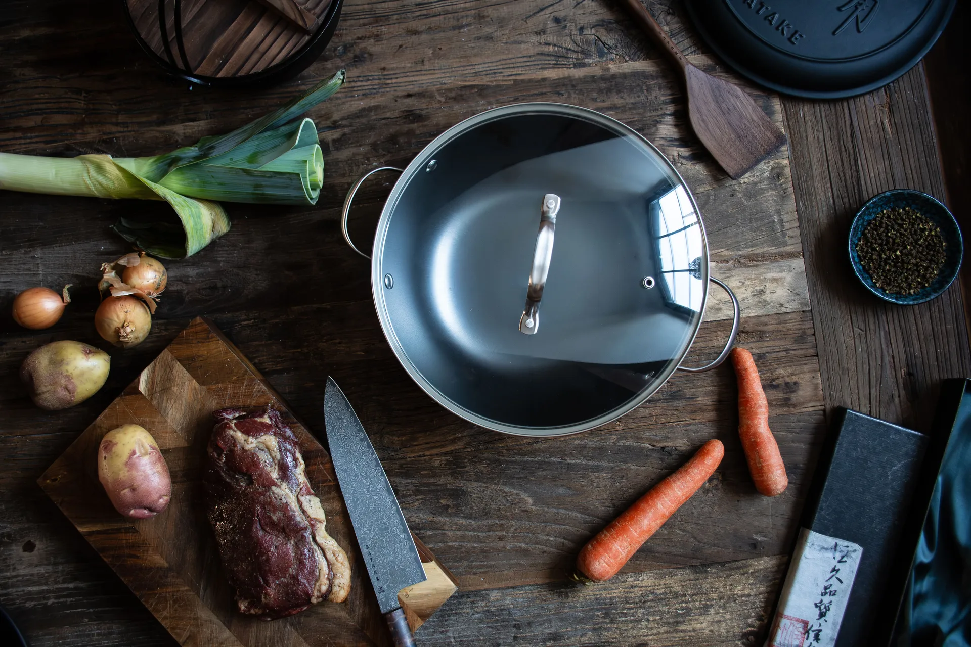 Satake traktørpanne nitriding, 28 cm Satake