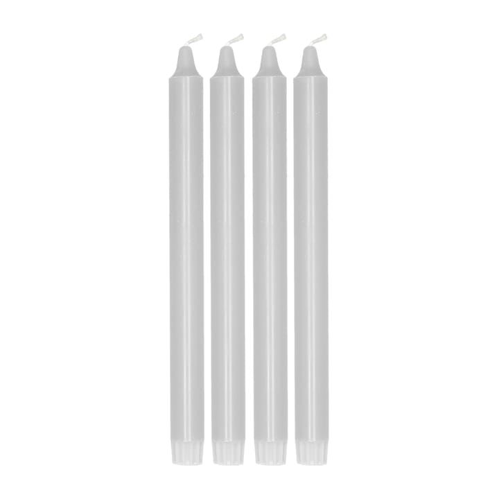 Ambiance kronelys 4-pakning 27 cm - Icy Grey - Scandi Essentials
