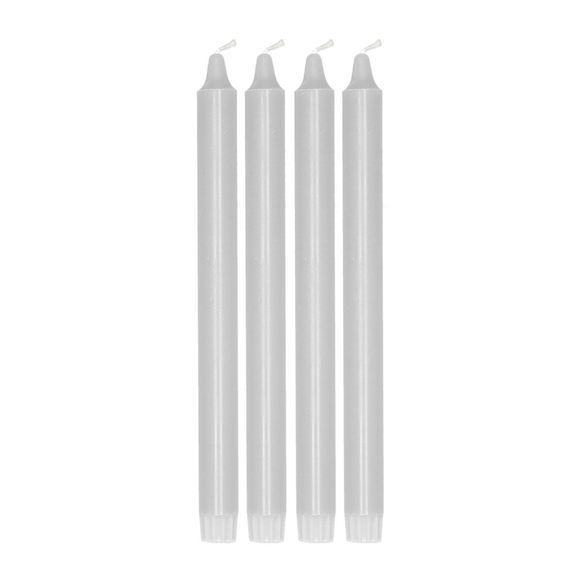 Scandi Essentials Ambiance kronelys 4-pakning 27 cm Icy Grey