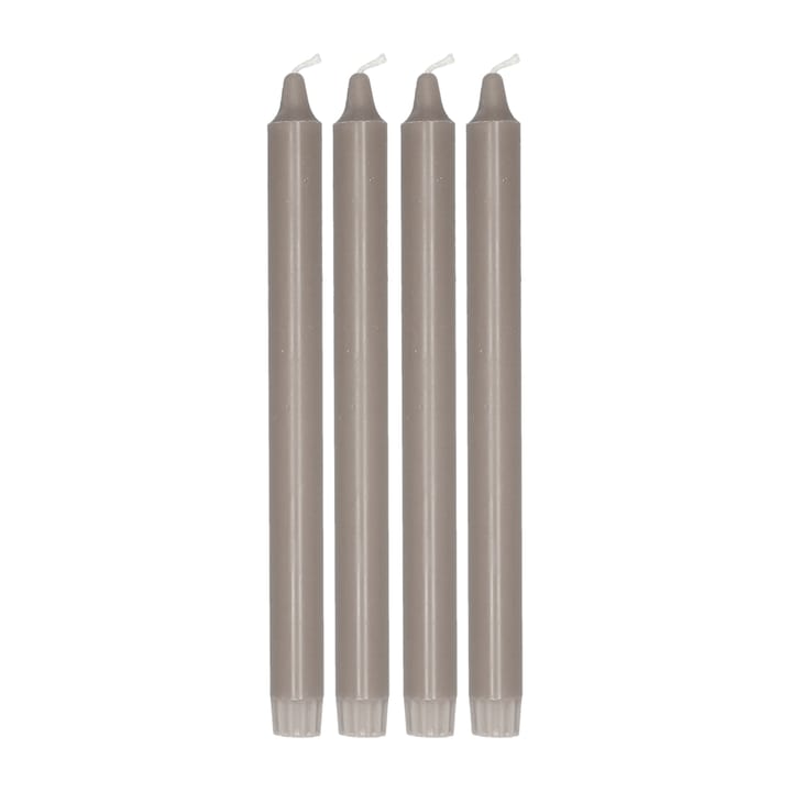 Ambiance kronelys 4-pakning 27 cm - Taupe - Scandi Essentials