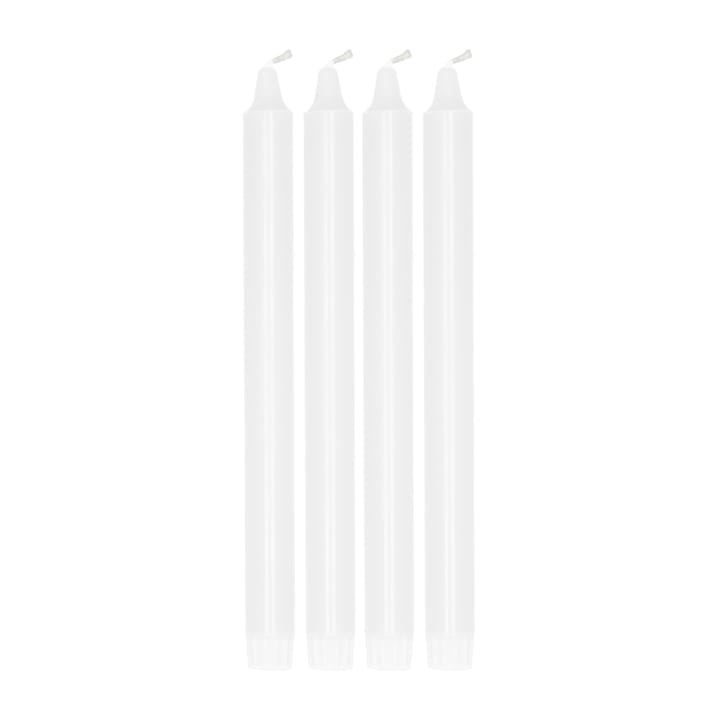 Ambiance kronelys 4-pakning 27 cm - White  - Scandi Essentials