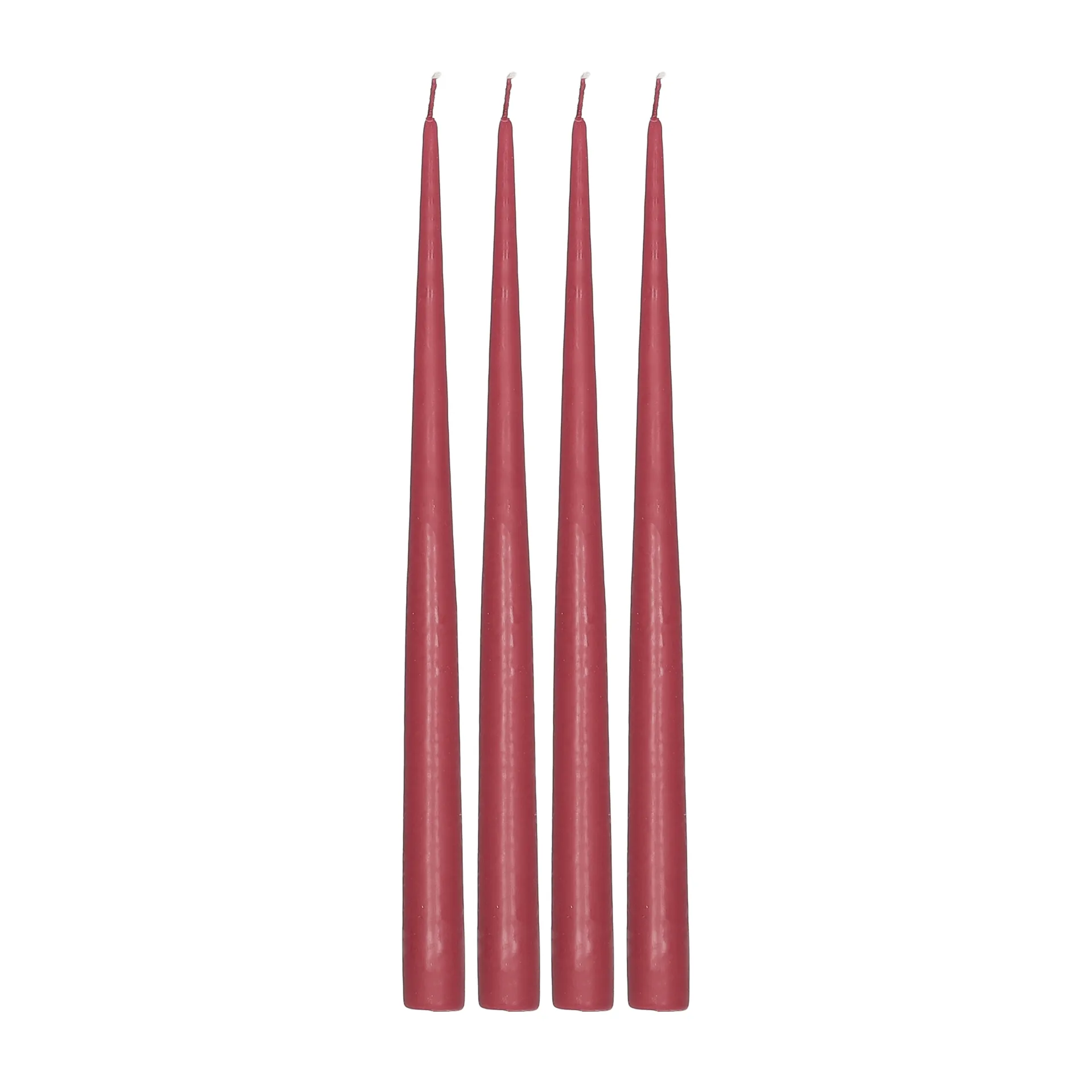 Atmosphere antikklys 4-pakning 32 cm, Dark red Scandi Essentials