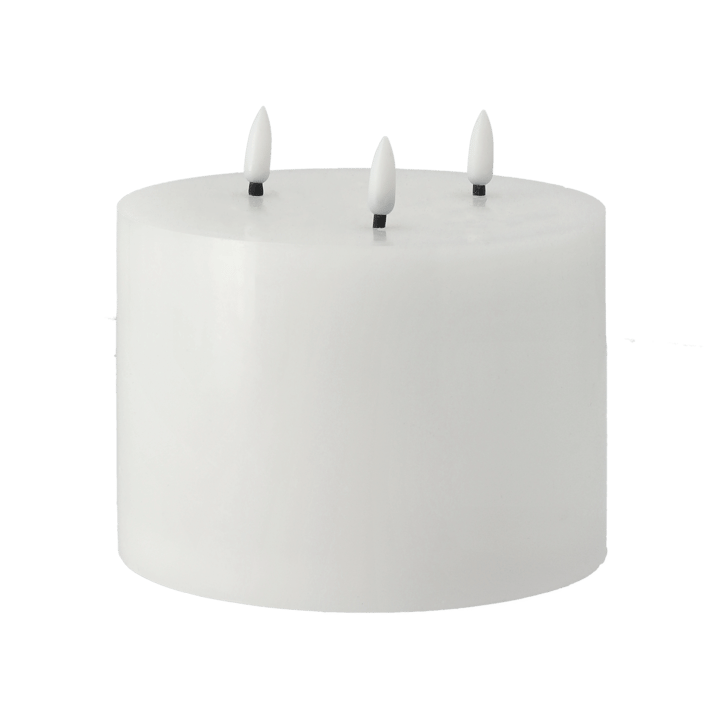Bright Melt blokklys LED 3 veker 13 cm - Hvit - Scandi Essentials