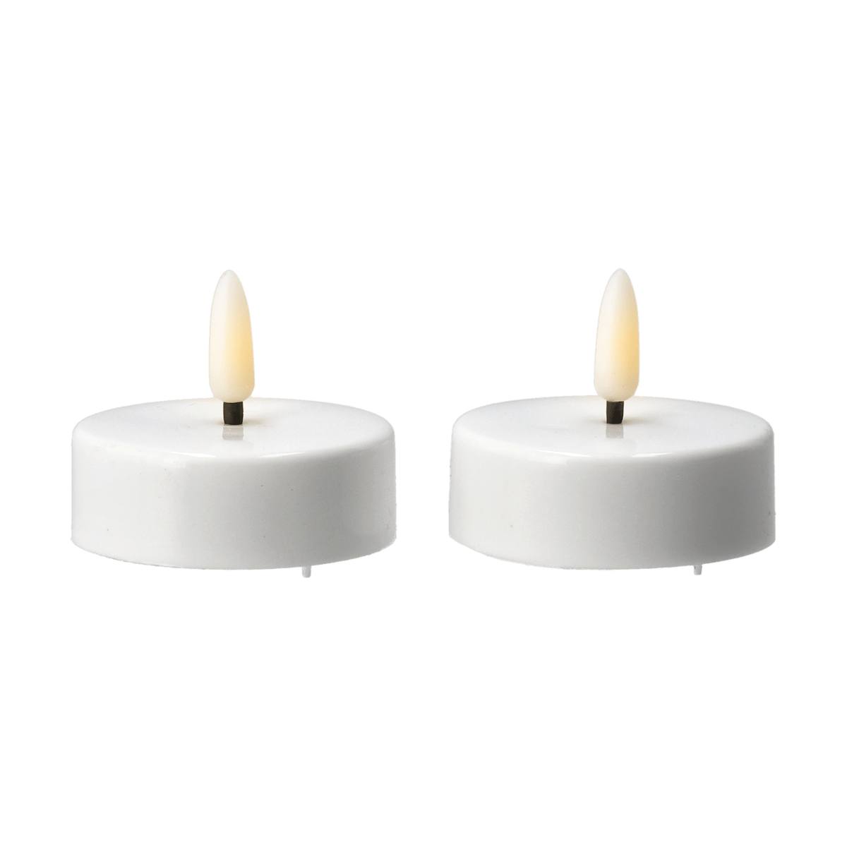 Scandi Essentials Bright telys LED 5,8 cm 2-pakning White