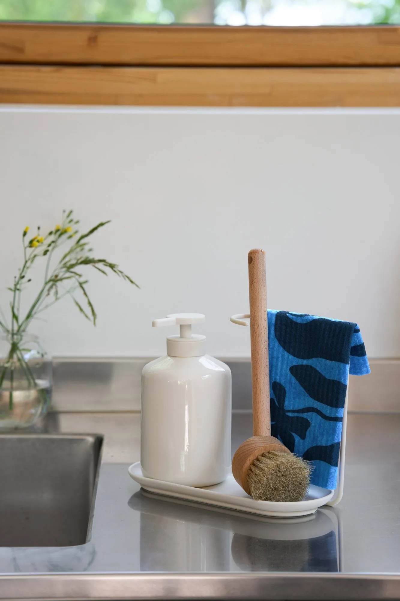 Daily oppvaskklut med mønster, Blå, 3-pakning Scandi Essentials