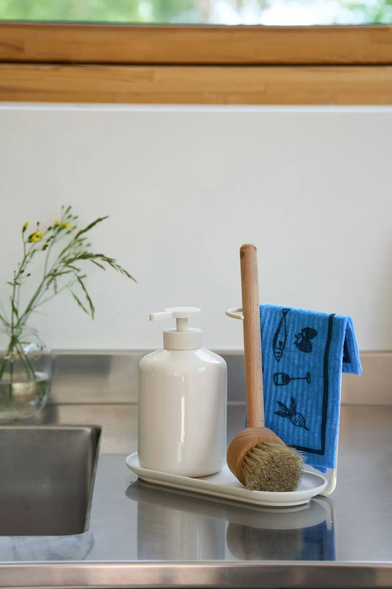 Daily oppvaskklut med mønster, Blå, 3-pakning Scandi Essentials