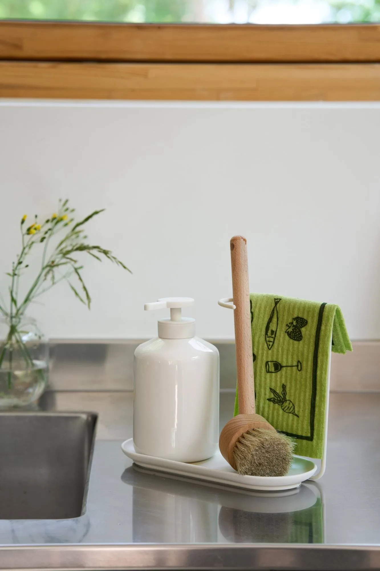 Daily oppvaskklut med mønster, Grønn, 3-pakning Scandi Essentials