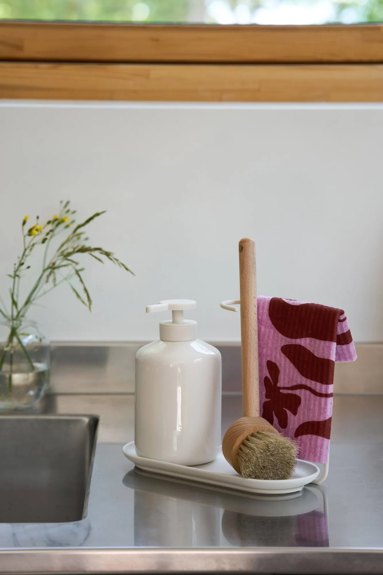Daily oppvaskklut med mønster, Rosa, 3-pakning Scandi Essentials