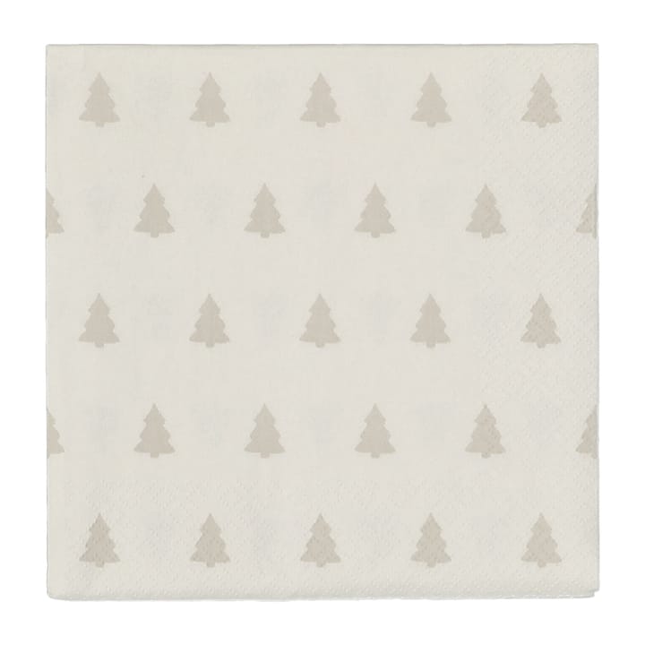 Linen trees servietter 33 x 33 cm 20-pakning - sand - Scandi Essentials