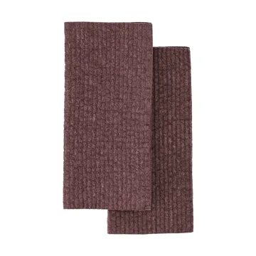 Rinse oppvaskklut - Burgundy, 2-pakning - Scandi Essentials