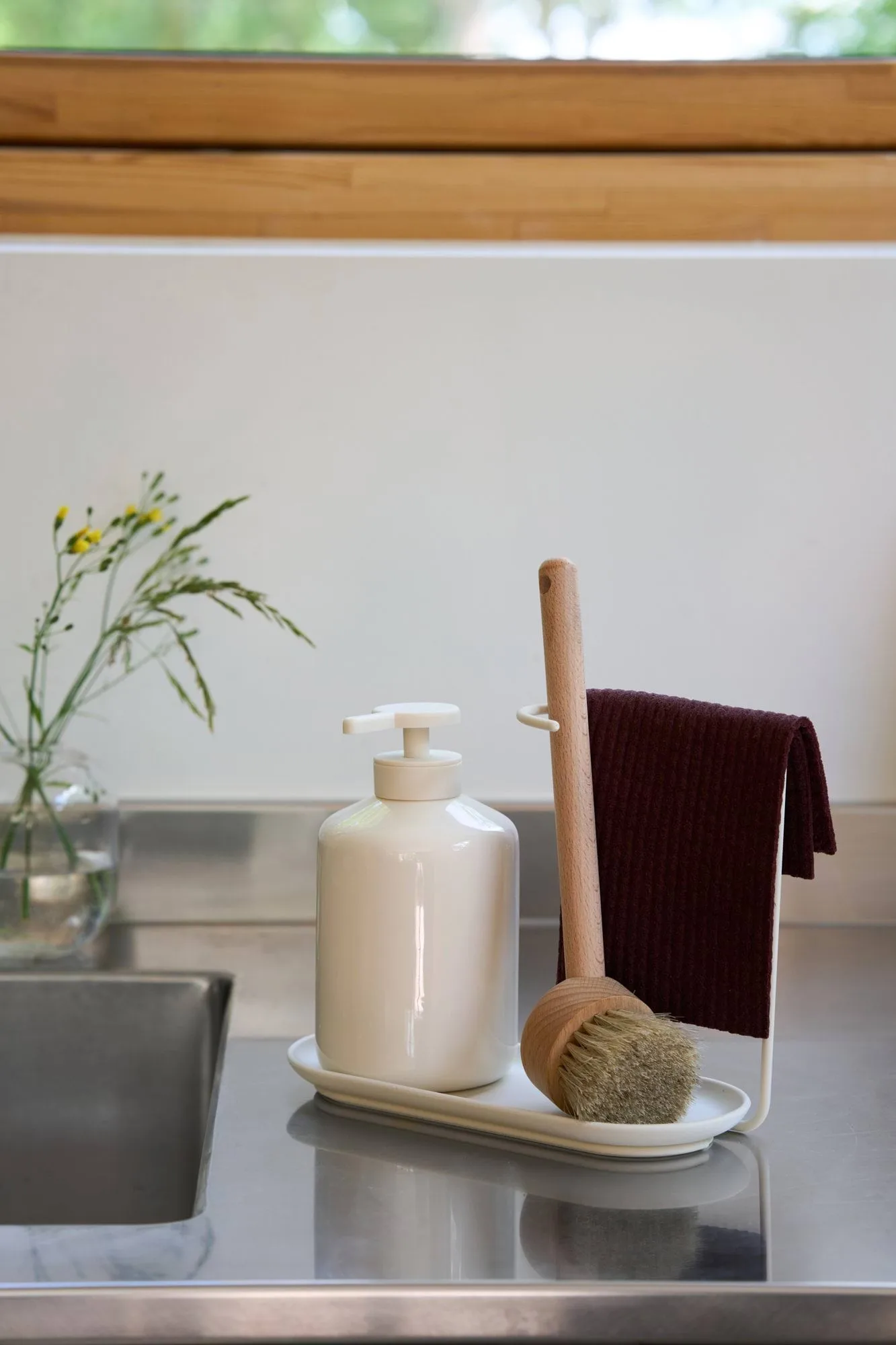Rinse oppvaskklut, Burgundy, 2-pakning Scandi Essentials