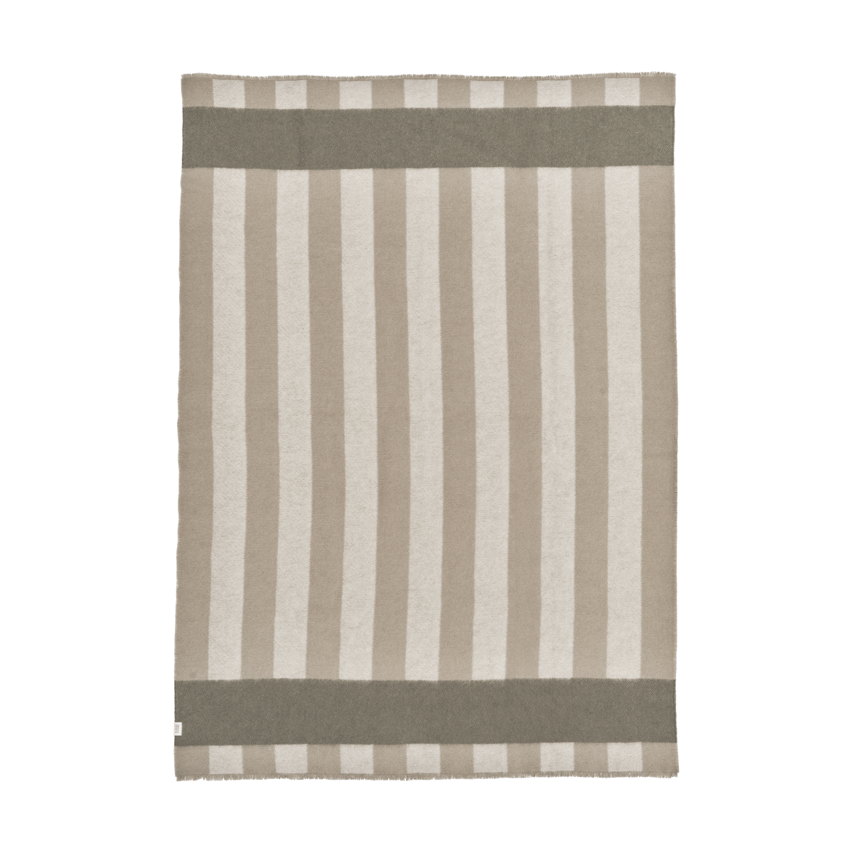 Bilde av Scandi Living Aisles ullpledd 130x180 cm Beige