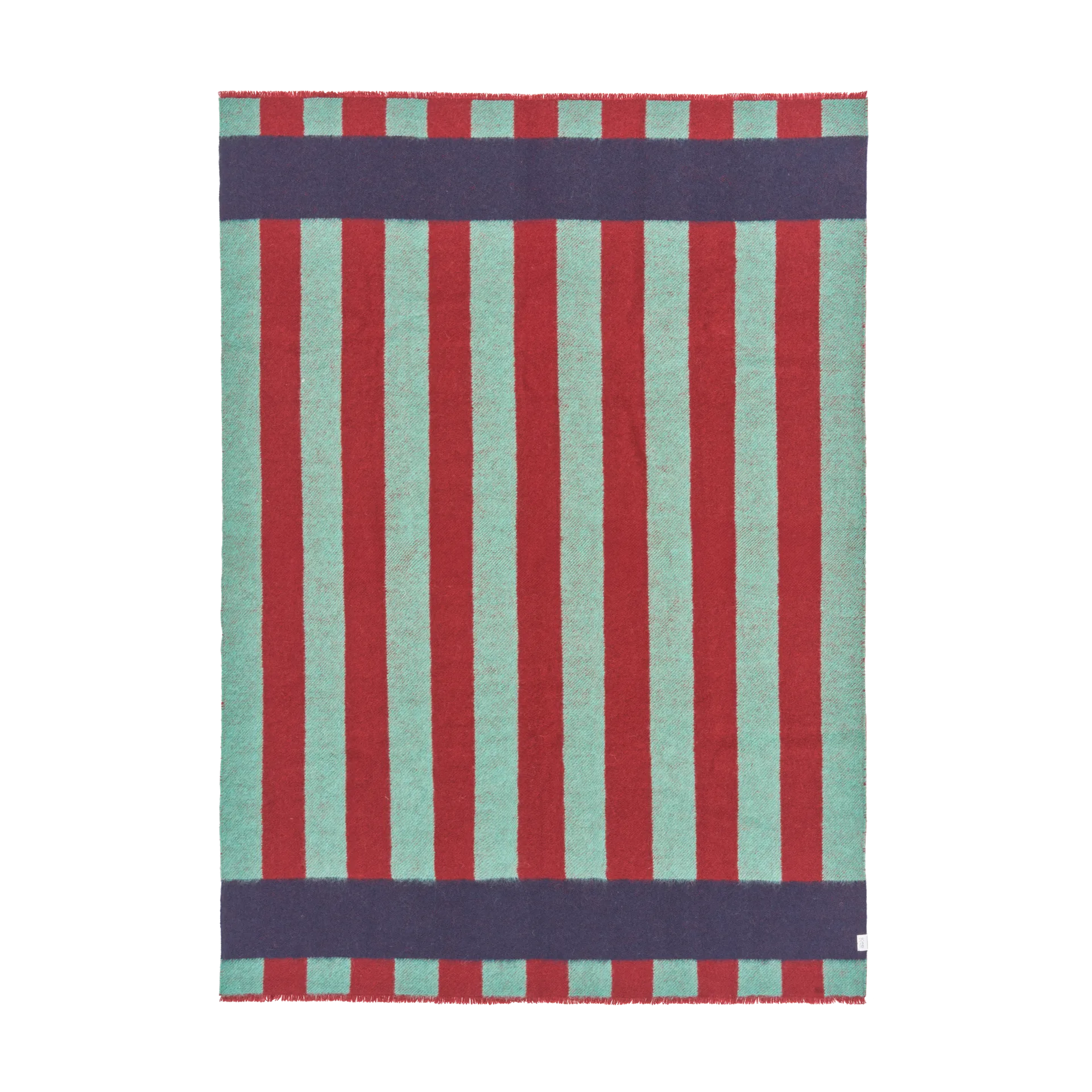 Aisles ullpledd 130x180 cm, Grønn Scandi Living