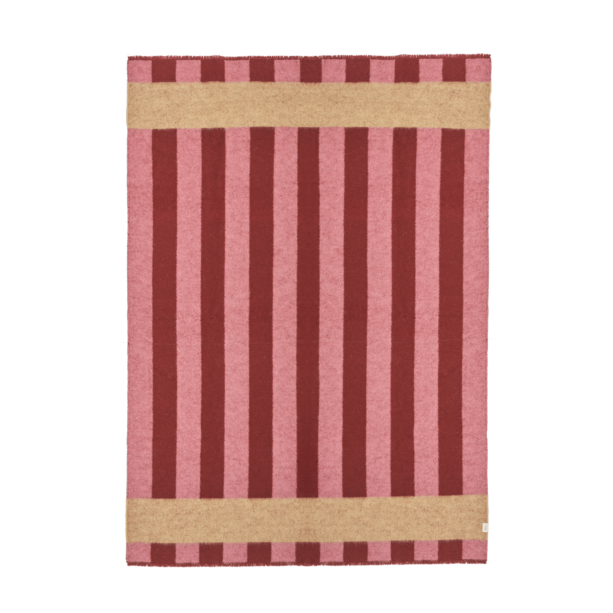 Bilde av Scandi Living Aisles ullpledd 130x180 cm Rød