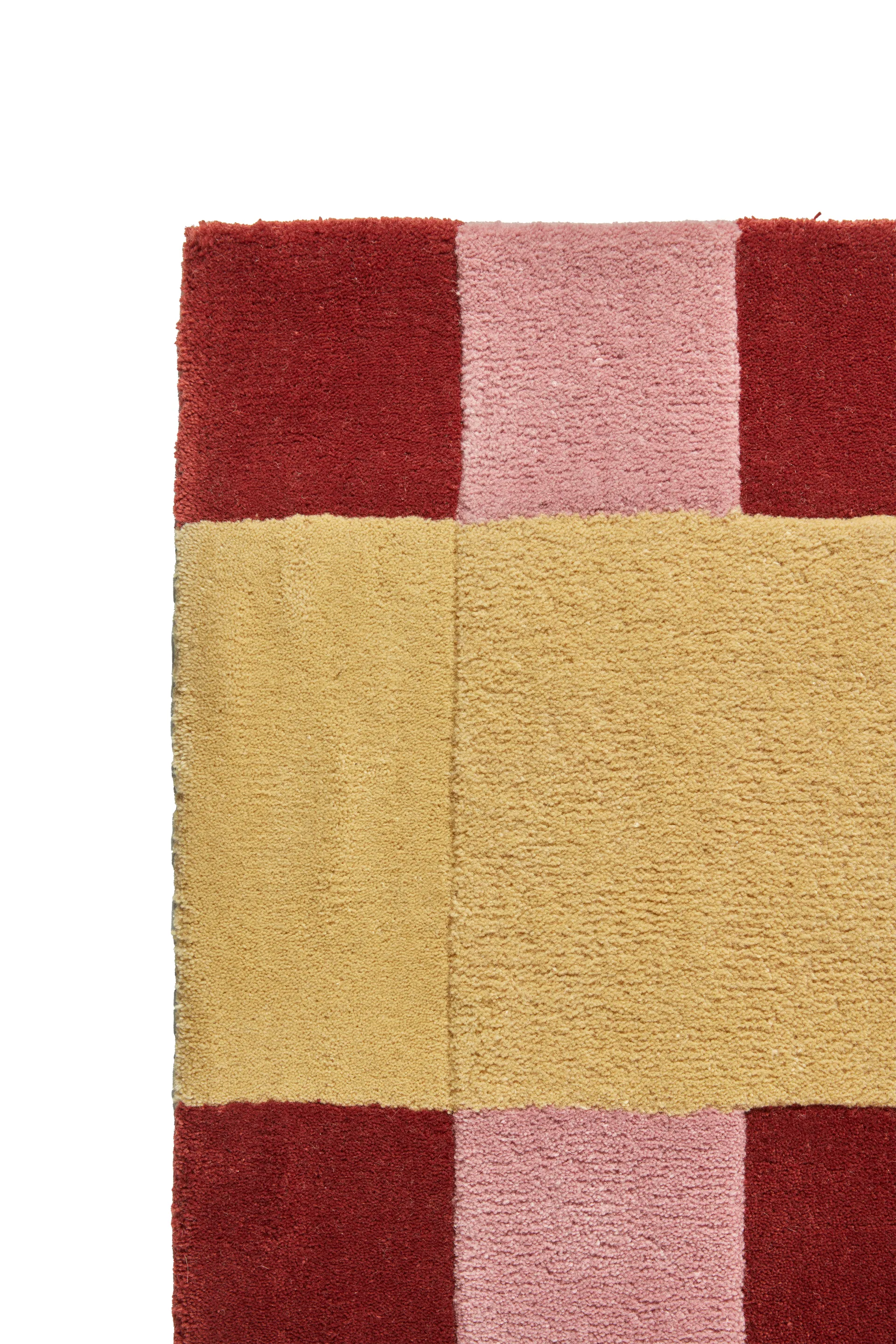Aisles ullteppe, Rød, 170x240 cm Scandi Living