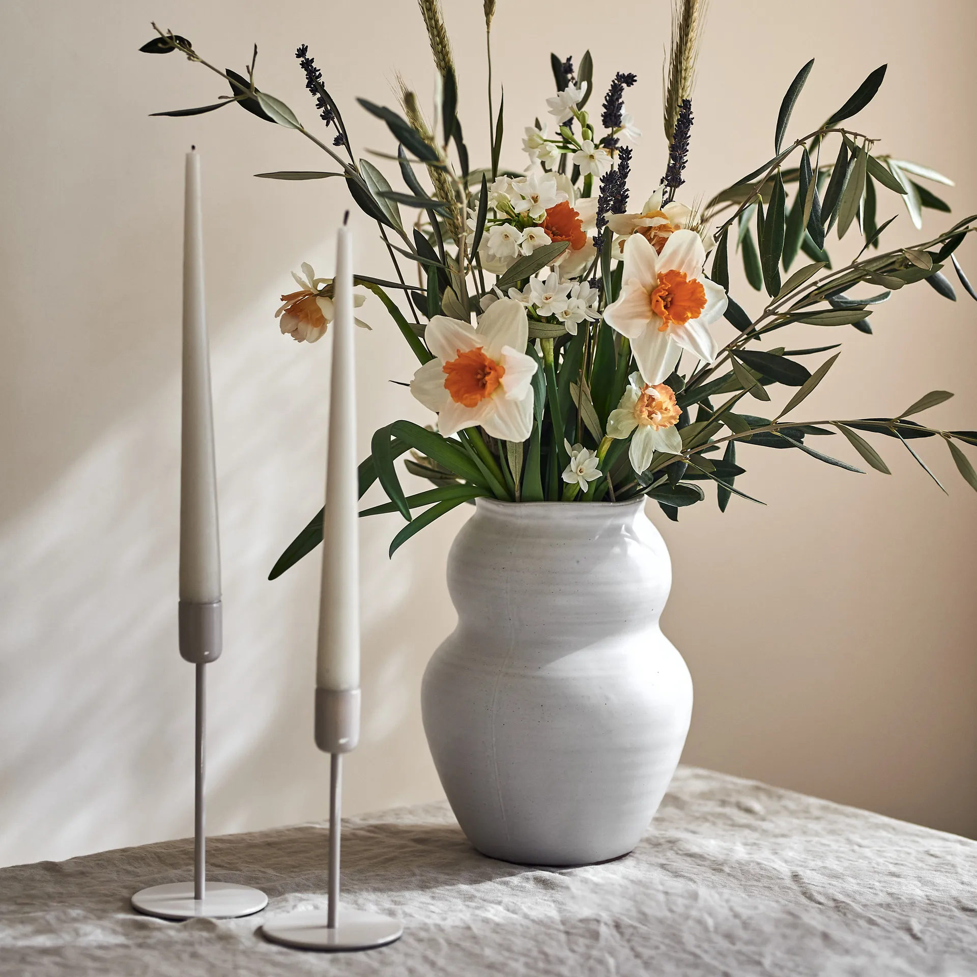 Arctic lysestake 18 cm, Beige Scandi Living