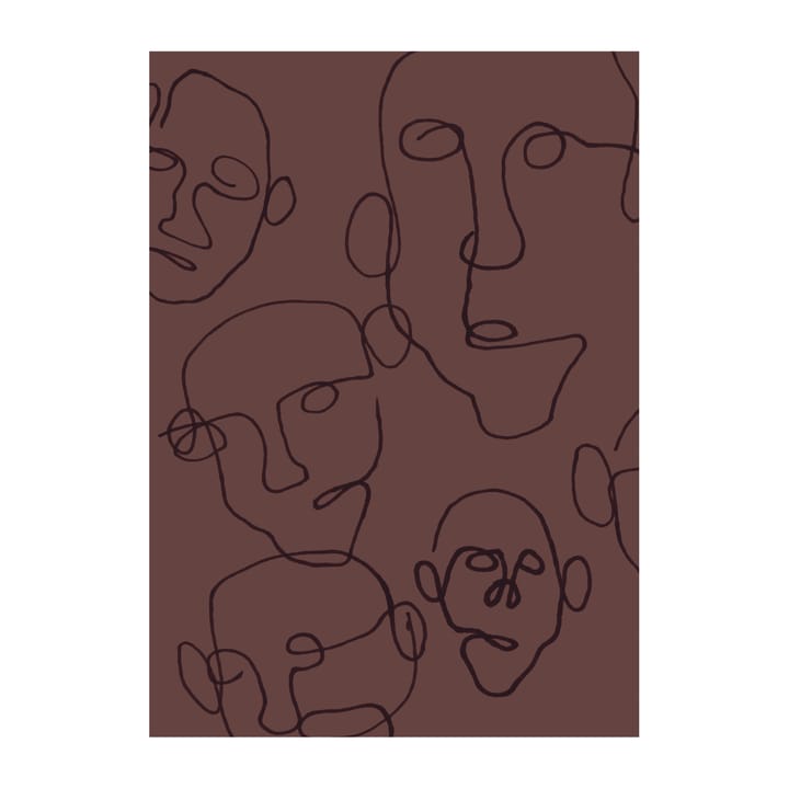 Audience poster brun, 50x70 cm Scandi Living
