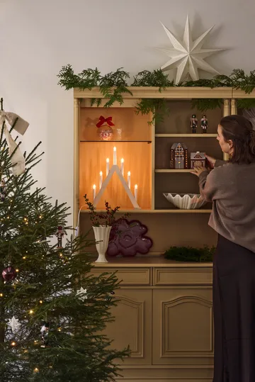 Bare adventsstjerne hvit - 45 cm - Scandi Living