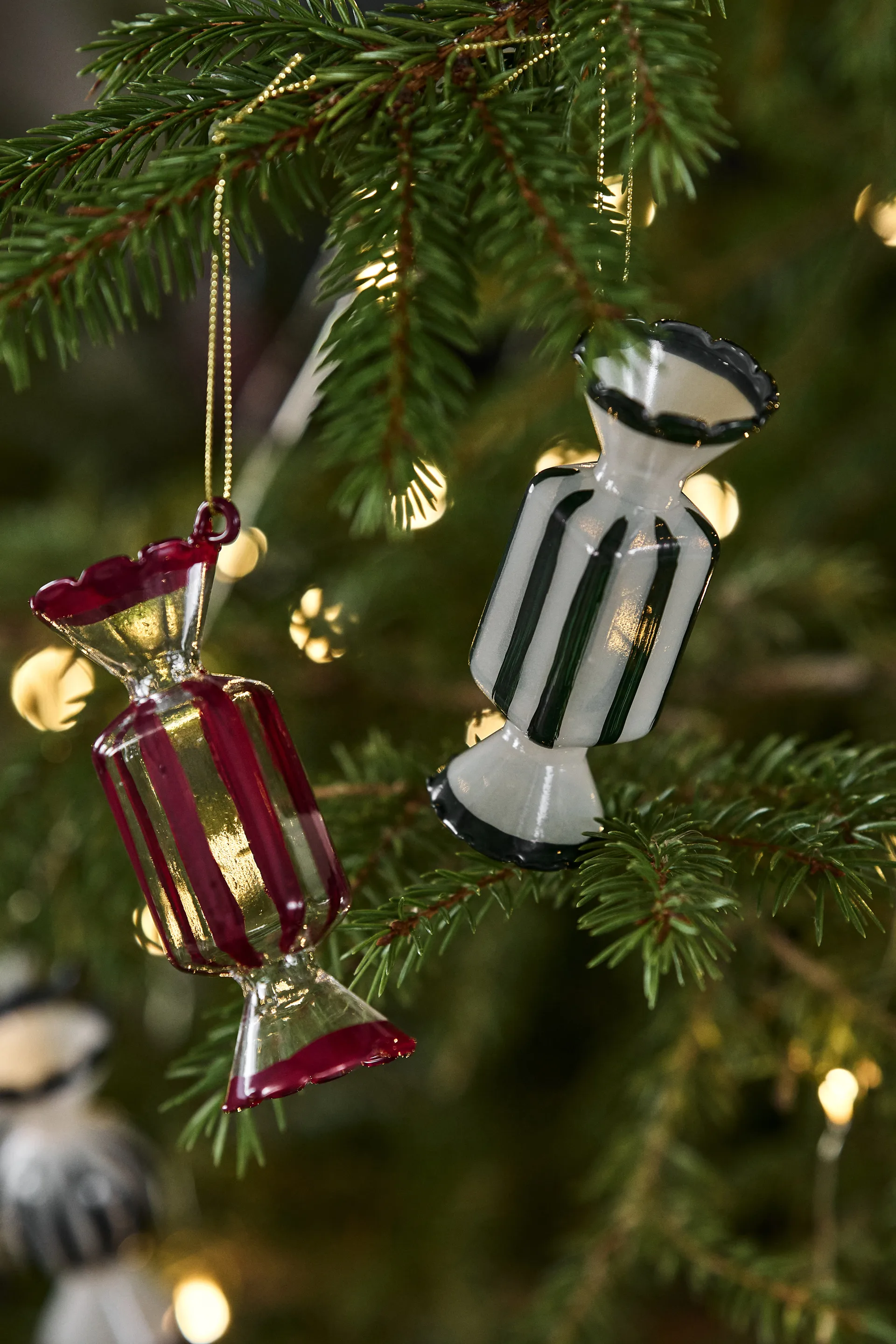 Bonbons julekule 6-pk, Grønn Scandi Living