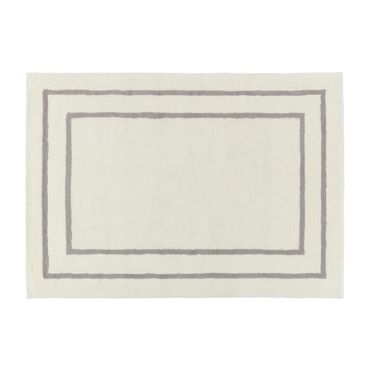 Borders ullteppe - Hvit-grå 170x240 cm - Scandi Living